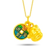 SK Jewellery Prosperity Purr 999 Pure Gold Pendant