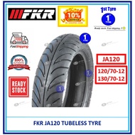 FKR JA120 120/70-12 , 130/70-12 TAYAR SCOOTER TYRES ( TUBELESS ) [ TAYAR 2023 ] - TYRE SCOOTER