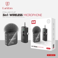 Earldom 3 in 1 Lavalier Wireless Microphone microphone wireless for Video Recording, Game Live Strea