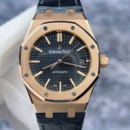 Aibi Royal Oak 15450OR Black Dial 18K Rose Gold Material Automatic Mechanical Watch 37mm Audemars Piguet