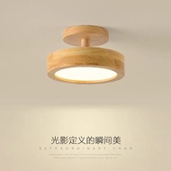 Log Style Corridor Aisle Light Modern Simple Entrance Entrance Foyer Light Nordic Japanese Wooden Ar