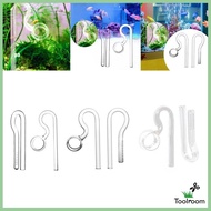 [ Aquarium Glass Lily Pipe, Aquarium Water Plant Tank Filter, Inflow/Outflow, Easy