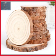 天然圆木底座 Natural Wood Base Round Wood Slices Wood Coasters Wooden Base for Amethyst Geode Treasure Bowl