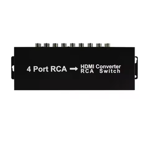 4port RCA to HDMI Converter RCA switch AV to HDMI 4AV In 1HDMI 2AV Out AV to HDMI for DVD PS2 N64 SN