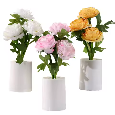 LED Simulation Flower Lamp Warm Light Peony Atmosphere Light Besides Flower Lamp for Valentines Chri
