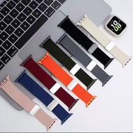 Cross border foreign trade wholesale suitable for Apple Watch elastic nylon braided magnetic buckle 