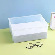 Transparent A4 File Classification Certificate Storage Box Drawer Storage Box Plastic Office Printin