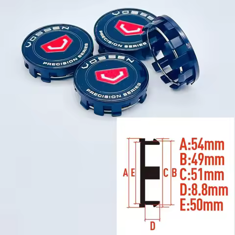 4PCS/lot 54MM VOSSEN Car Wheel Center Hub Caps Wheel Center Cap Decoration Auto Styling Rim Hub Cap