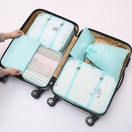 7Pcs/ Set Foldable Zip Lock Travel Organizer Bags / Suitcase Waterproof Storage Bag Set / Portable L