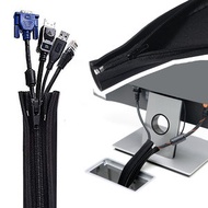 其他品牌 - 升級卡扣電線保護套 多功能固定拉鏈電線保護套管 耐用有彈性 電線整理器 電線收納 家居及辦公室必備 充電線收納