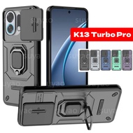 For Oppo K13 Turbo Pro 2026 Phone Case Armor Ring Casing K13Turbo K13TurboPro Holder Soft Hard PC Br
