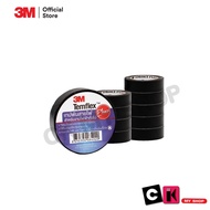 3M Temflex Plus Tape 3/4" X 10M 3เอ็ม เทปพันสายไฟ Temflex plus ขนาด 3/4" X 10 ม.สีดำ ขาว แดง เขียว เ