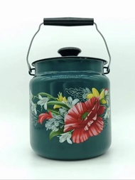 ถังเก็บน้ำมันปork 2 ลิตร เครื่องปรุงรสเคลือบดีไซน์เรียบง่าย สำหรับใช้ในครัว ทนทานต่อความร้อน อุปกรณ์