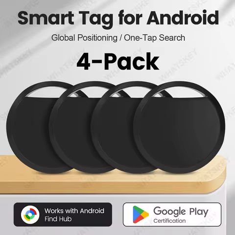 1/2 /4 pcs Android Anti-lose Tracker for Google Airtag Replacemen via Find My Bluetooth GPS Tracker 