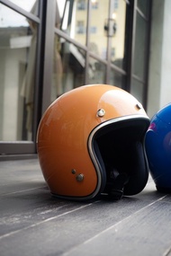 GALLOP 昭和系列 素色 3/4 復古安全帽 橘黃