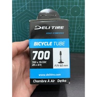 Inner tube for fixie bike del 700 x 19/23c VALVE FV 6 CM