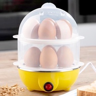 เครื่องต้มไข่ เครื่องนึ่งไข่ เครื่องต้มไข่ไฟฟ้า ต้มไข่ได้ 7-14ฟอง หม้อต้มไข่ อุ่นอาหาร 2 ชั้น และประกอบอาหารอื่นๆ มีสวิตช์เปิดปิด Katsu