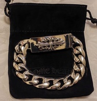 Chrome Hearts Floral ID Bracelet Silver