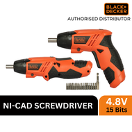 Black and Decker Ni-Cd Screwdriver 4.8V Rechargeable 15 bits KC4815-B5