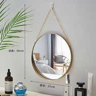 Nordic Hanging Mirror Geometric Round Phnom RemovablePenh Wall Mount MirrorSalon Wall Art Toilet Bat