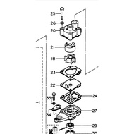 Water Pump Impeller kit incl Housing for Tohatsu/mercury,hidea/hangkai/parsun Outboard 8 9.8 hp 2 & 