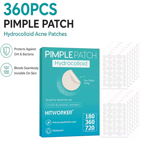 360PCS Hydrocolloid Pimple Patch Invisible Breathable Acne Blemish Sticker Face Clear Healing Skin I