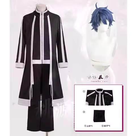 Anime Tougen Anki Protagonist Cosplay Costume Wig Uniform Halloween Carnival Party Christmas Play Ro