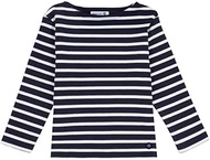 Armor Lux K1866 Girls' Long-Sleeved T-, Blue (600 Navire/White), 134 (Herstellergröße: 8 Jahre (Tail