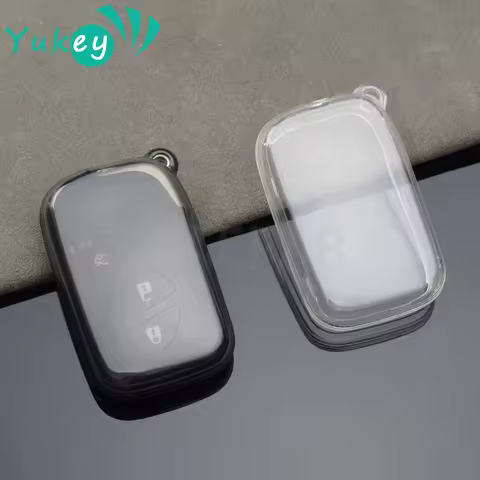 For Lexus GS430 ES350 GS350 LX570 IS350 RX350 IS250 Key Shell 4 Buttons Transparent Car Key Case Cov
