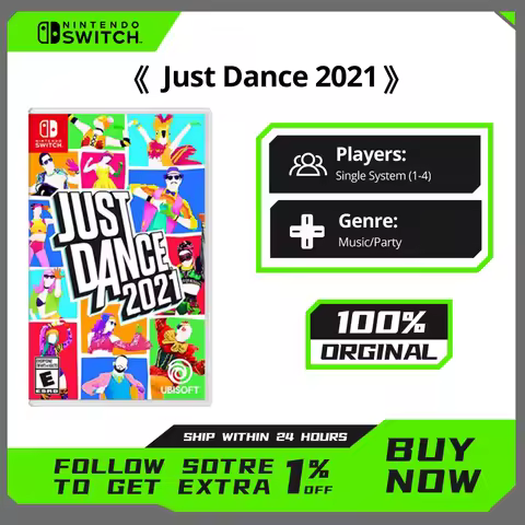 Just Dance 2021 - US Edition - Nintendo Switch Game Deals Physical Cards for Nintendo Switch Oled Li