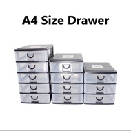 Plastic A4 Drawer / Drawer A4 /  A4 Document Cabinet Storage / A4 Laci Drawer A4 (3,4,5 Tier) Mini A