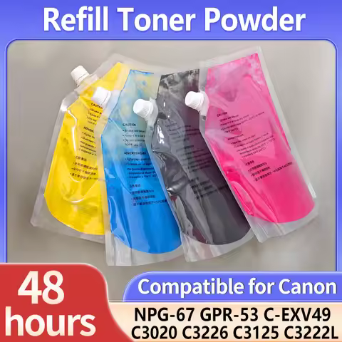 1000g toner Powder NPG-67 G67 NPG67 GPR-53 C-EXV49 color Compatible For Canon iR C3020 C3226 C3125 C