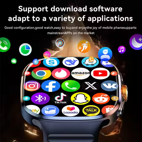 5G/4G All-Network Smart Watch AMOLED 2.4 inch 2100mah Battery 8GB+128GB RAM 900W Camera GPS WIFI Goo