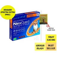 Nexgard Spectra Dog Flea Medicine Size Xtra Small Dog 0-2.5 kg Demodex Dog Worm 100% Original Repack &amp; Effective