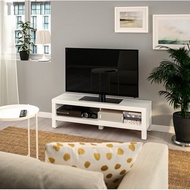 Lack tv bench black brown white