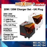 Moxom MX-HC182 Charger Adapter Set 20W Charger Set Moxom MX-HC184 35W Fast Charging Charger Moxom Ch