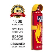 (LONG SHELF LIFE) Car Mini Fire Extinguisher with Cover 1000ml Foam for Car & Home Usage Fire Stoppe