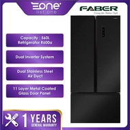 Faber 560L 3 Door Inverter Refrigerator FRIGOR 3D-563BK | Dual Inverter | Fridge | Peti Sejuk | Peti Ais