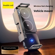 15W Wireless Fast Car Charger Mount Car Phone Holder for Smart Phone Automatic Rotating Universal Ph