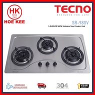 Tecno SR98SV 3-Burner 90cm Stainless Steel Cooker Hob