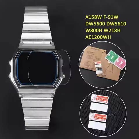 2/4/6/20PCS HD Watch Protective Film for DW5600 DW5610 91W A158 AE1200WH W800H Watch Scratch Resista