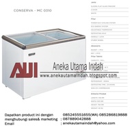 Modena Mc 030 Sliding Glass Freezer / Kulkas Box 2 Pintu Sliding