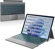 XIWMIX Keyboard for Microsoft Surface Pro 7/ Pro 7 Plus/Pro 6/ Pro 5/ Pro 4 12.3"/Pro 3, Portable Bluetooth 5.0 Wireless,Multi-Gesture Touchpad 7-Color Backlit Type Cover for Surface Pro 7/7+/6/5/4/3