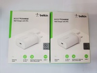 🌟全新行貨 🌟 ⭕️ Belkin BOOST↑CHARGE™ USB-C PD 3.0 PPS 家用式充電器 25W⭕️