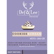 Cookies and Cream Powder - Def & Lee 1000 grams Cookies and Cream Powder
