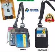GANTUNGAN ID card holder wallet necklace hanging neck ID card holder unisex men's card wallet
