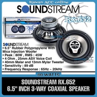 ☄✸□SOUNDSTREAM 6.5 inch 3 Way Coaxial Speaker Rx.652 **100%Original** For Proton,Perodua,Honda,Toyota,Myvi,Wira,Axia,Sag