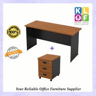 KLOF 4/5 Feet Office table + Mobile pedestal / Study table / Special Combo / Ready Stock Item