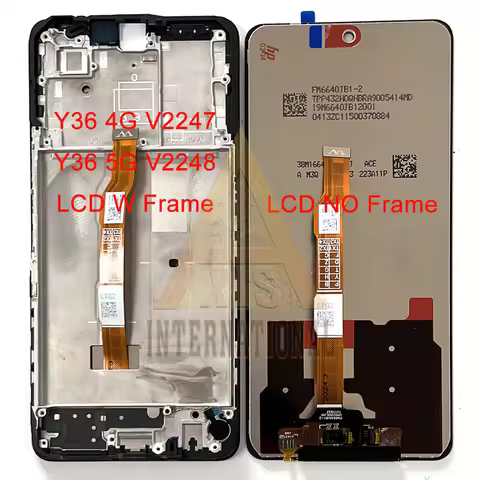 6.64“ Original For vivo Y36 4G LCD V2247 Y36 5G V2248 Screen Display Screen For vivo Y36 5G LCD Fram