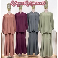 [havenista] Kurung kebaya kembang skirt princes kembang  I Baju kebarung moden I Ironless flowy bagg